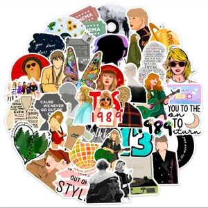 50 Piece Taylor Swift Sticker Pack Swifty